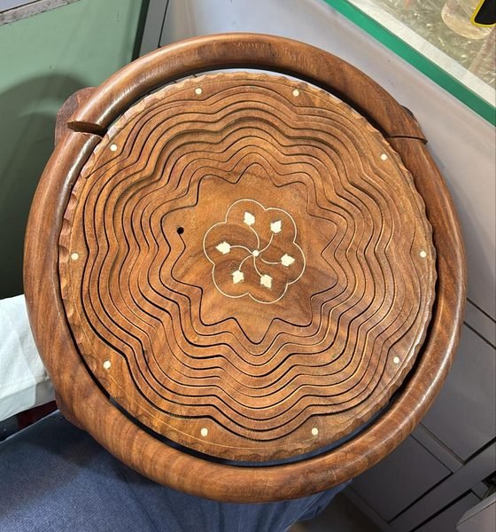Wooden Inlay Thali